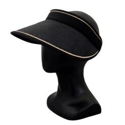 Bluestone Sunshields Black Straw Visor 2.0