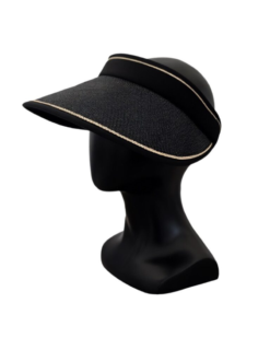 Bluestone Sunshields Black Straw Visor 2.0
